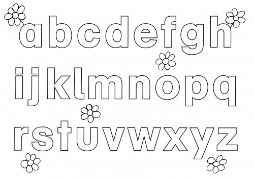 kostenlose malvorlage buchstaben lernen alphabet ausmalen