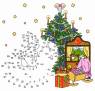 Malen nach Zahlen: Malen nach Zahlen: Schaukelpferd unterm Weihnachtsbaum zum Ausmalen