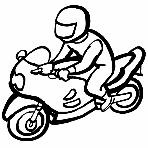 kostenlose malvorlage transportmittel motorrad zum ausmalen