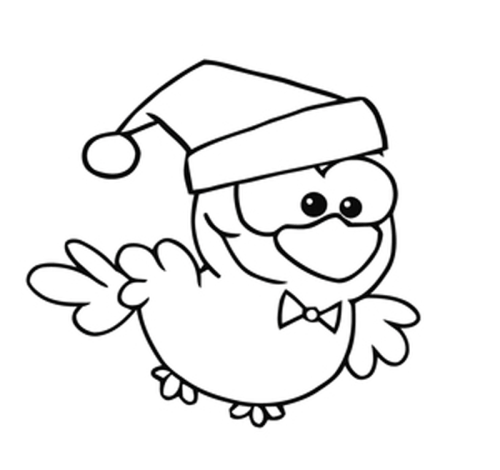 kostenlose malvorlage weihnachten weihnachtsvogel zum