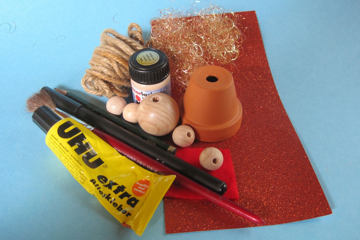 Goldengel zu Weihnachten basteln
