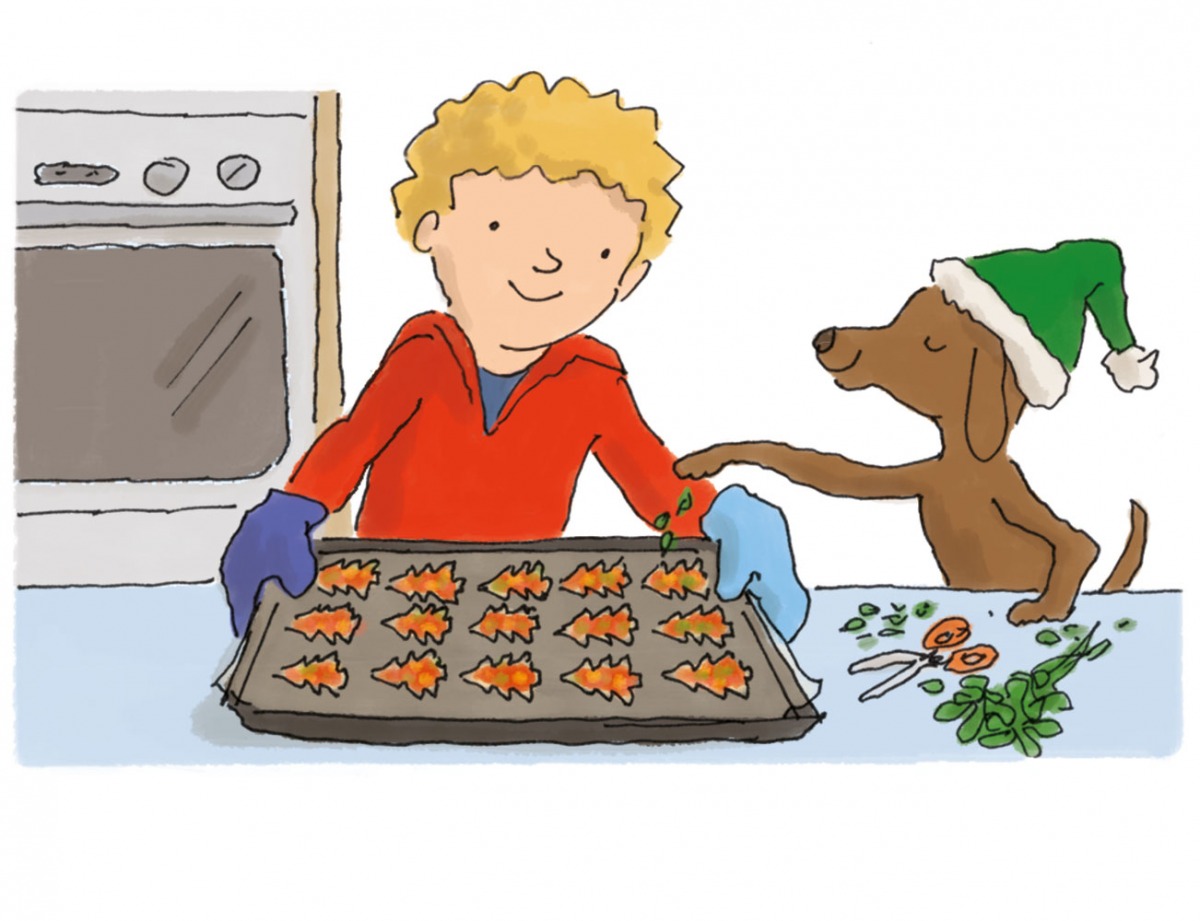 Christmas tree pizza - Preperation 4