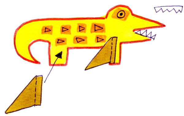 Basteln Sie einen Herbst-Drachen aus bunten Bl&auml;ttern