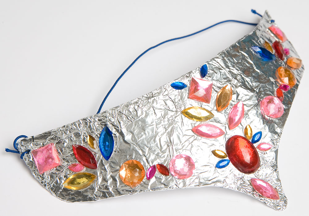 So sieht das fertige Prinzessinnen-Diadem aus.