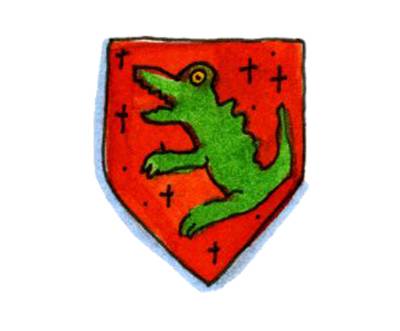 Wappen für Ritter Goldhelm basteln