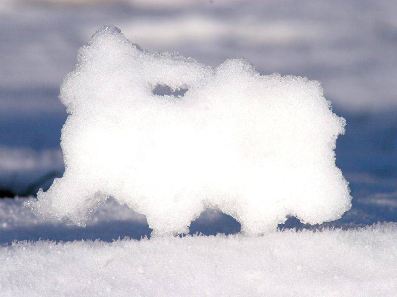 Schnee zum Figuren basteln