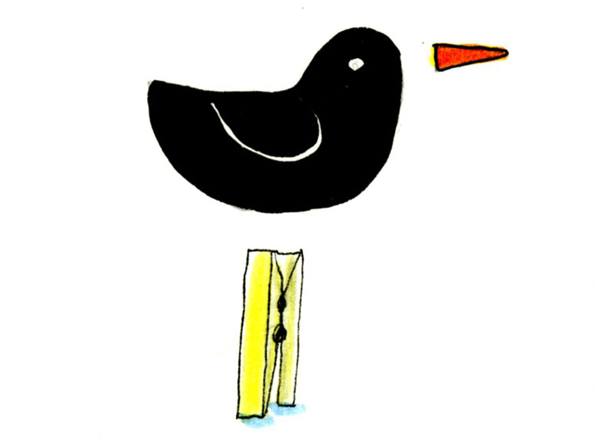 Basteln Sie einen Vogel