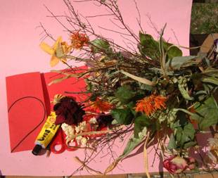 Materialien f&uuml;r das Blumenherz