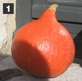 K&uuml;rbis-Laterne f&uuml;r Halloween - Schritt 1
