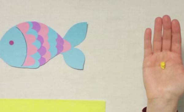 Basteln Sie einen bunten Regenbogenfisch