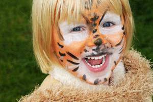 Kinderschminken: Tiger