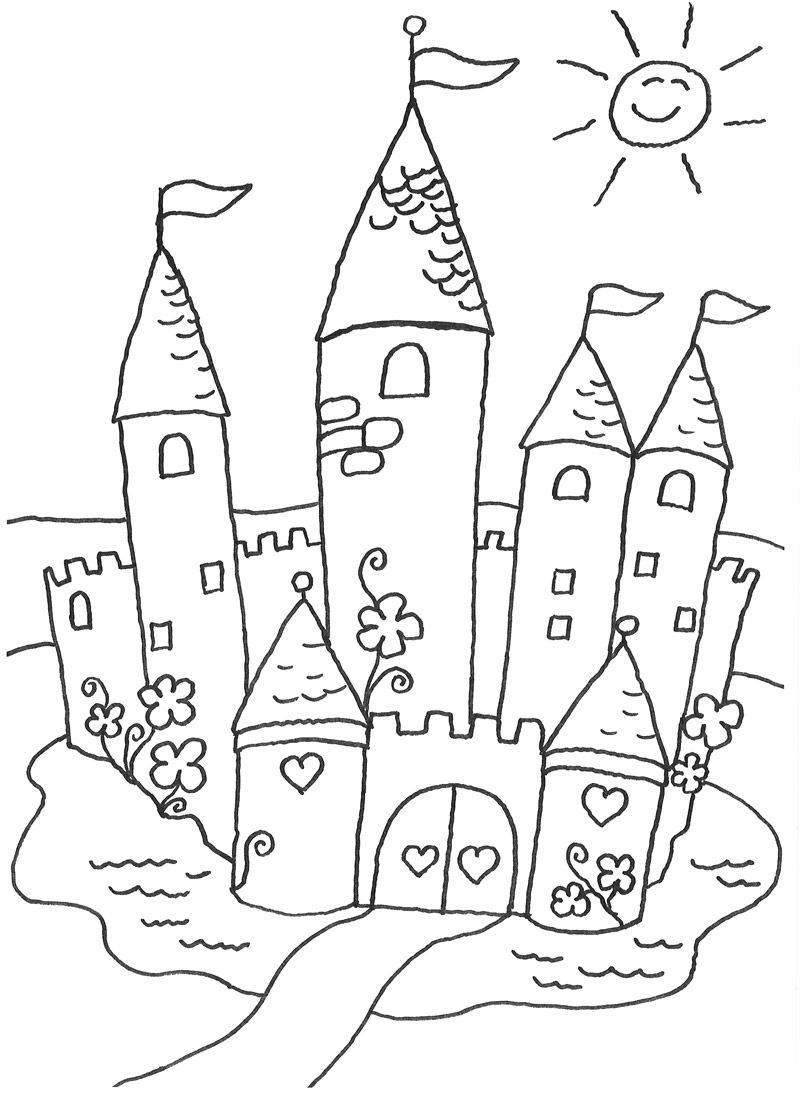 Malvorlagen Schloss  Coloring and Malvorlagan