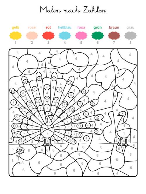 Malvorlagen Malen Nach Zahlen Kinder Coloring And Malvorlagan