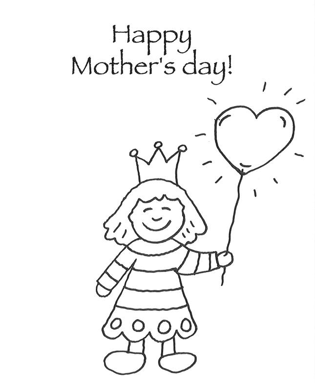 Ausmalbild 50+ liebevolle Malvorlagen zum Muttertag: Englische Muttertagsgrüße zum Ausmalen kostenlos ausdrucken