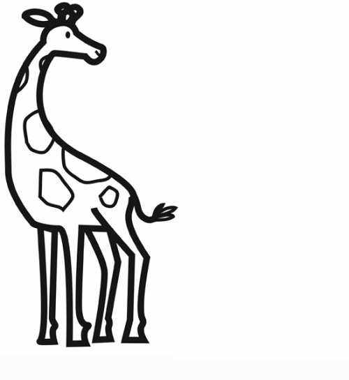 malvorlagen tiere giraffe