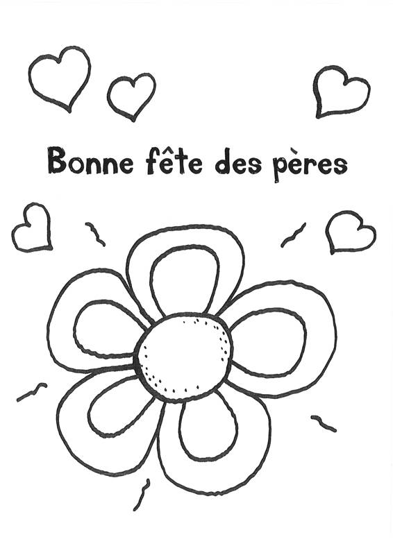 Ausmalbild 50+ liebevolle Malvorlagen zum Vatertag: Blume für den Vatertag ausmalen kostenlos ausdrucken