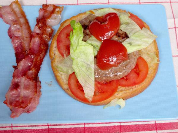 Belegen Sie den Cheeseburger