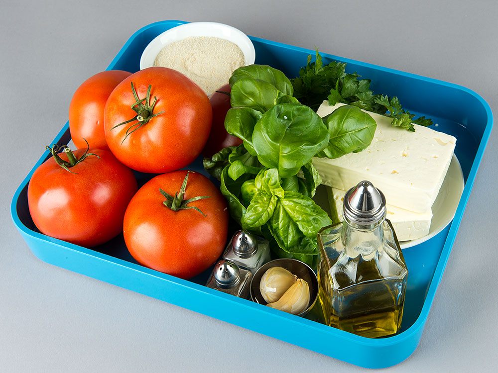 Zutaten f&uuml;r die gef&uuml;llten Tomaten