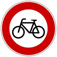 Fahrradfahren verboten