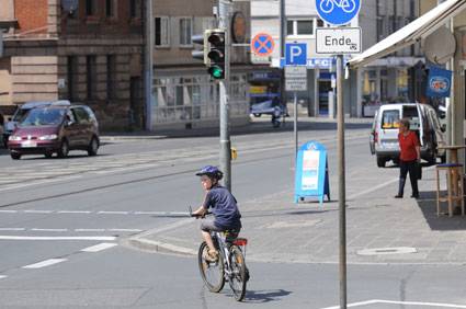 Radweg Ende Bild A