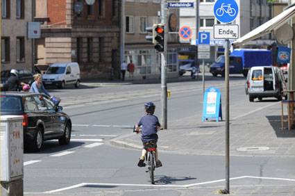 Radweg Ende Bild B