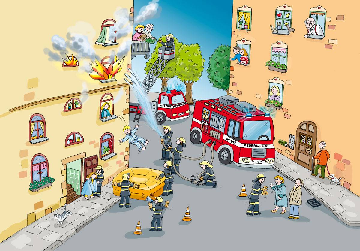 Was passiert bei einem Rettungseinsatz der Feuerwehr?